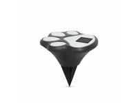 Garden of eden 11255B Led-es szolár lámpa - kutya lábnyom, leszúrható - műanyag - fekete () kép