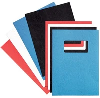 Gbc CE040070 A4 bőrhatású 100db-os fehér hátlap kép