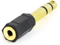 Gembird A-6.35M-3.5F Jack stereo 6,3mm -> jack stereo 3,5mm m/f adapter fekete kép