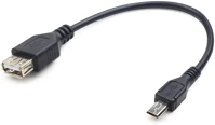 Gembird A-OTG-AFBM-03 Usb otg af to micro bm cable 0,15m black kép