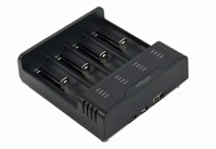 Gembird BC-USB-02 Ni-mh + li-ion fast battery charger black kép