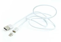 Gembird CC-USB2-AMUCMM-1M Usb type-c magnetic cable 1m silver kép