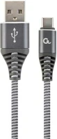 Gembird CC-USB2B-AMCM-1M-WB2 Usb kábel 1,8 m usb 2.0 usb a usb c szürke, fehér kép