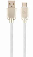 Gembird CC-USB2R-AMCM-1M-W Premium rubber type-c usb charging and data cable 1m white kép