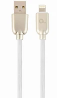 Gembird CC-USB2R-AMLM-2M-W Premium rubber 8-pin charging and data cable 2m white kép
