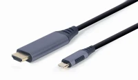 Gembird CC-USB3C-HDMI-01-6 Usb type-c to hdmi display adapter cable 1,8m space grey kép