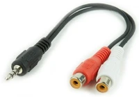 Gembird CCA-406 Audio kábel 0,2 m 3.5mm 2 x rca fekete, vörös, fehér kép