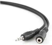 Gembird CCA-423-5M Jack stereo 3,5mm m/f audio kábel hosszabbító 5m fekete kép