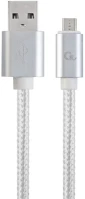 Gembird CCB-MUSB2B-AMBM-6-S Usb kábel 1,8 m usb 2.0 micro-usb b usb a fehér kép