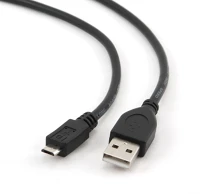Gembird CCP-MUSB2-AMBM-6 Micro usb cable 2.0 am-mbm5p 1,8m black kép