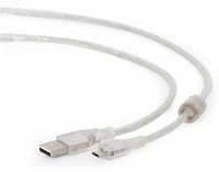 Gembird CCP-MUSB2-AMBM-6-TR Usb-a 2.0 -> usb-b 2.0 micro m/m adatkábel 1.8m átlátszó kép