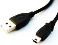 Gembird CCP-USB2-AM5P-6 Usb2.0 a-plug mini cable 1,8m black kép