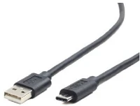 Gembird CCP-USB2-AMCM-1M Usb2.0 am to type-c cable 1m black kép