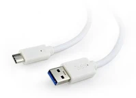Gembird CCP-USB3-AMCM-1M-W Usb3.0 am to type-c cable 1m white kép