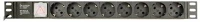 Gembird EG-PDU-014-C14 Hálózati elosztó kapcsolóval 8din 3m black kép