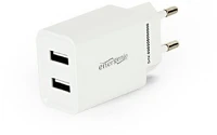 Gembird EG-U2C2A-03-W 2xusb hálózati töltő 2.1a fehér kép