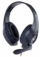 Gembird GHS-05-B Gaming headset black/blue kép