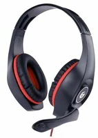 Gembird GHS-05-R Gaming headset black/red kép