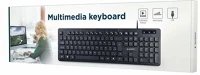 Gembird KB-MCH-04 GEMBIRD KB-MCH-04 Multimedia keyboard US black kép