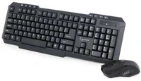Gembird KBS-WM-02 Wireless keyboard combo black us kép