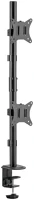 Gembird MA-D2-02 Adjustable 2-display vertical desk mount 17”-32” black kép