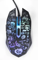 Gembird MUS-6B-GRAFIX-01 Optical mouse black kép
