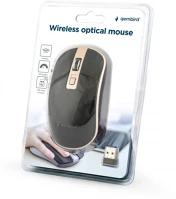 Gembird MUSW-4B-06-BG Wireless optical mouse black/gold kép