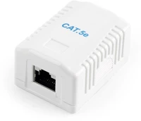 Gembird NCAC-1F5E-01 Fali aljzat, 1x rj45 cat5e, ftp, fehér kép
