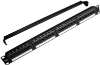 Gembird NPP-C624CM-001 24-port patch panel 1u black kép