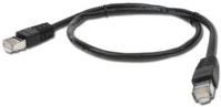 Gembird PP6-0.5M/BK Cat6 f-utp patch cable 0,5m black kép