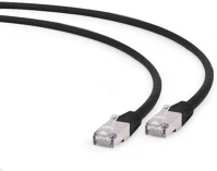 Gembird PP6A-LSZHCU-BK-0.5M Cat6a s-ftp patch cable 0,5m black kép