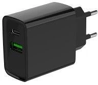 Gembird TA-UC-PDQC20-01-BK 2-port 20w usb fast charger black kép