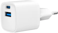 Gembird TA-UC-PDQC20-W-01 2-port 20w usb fast charger white kép