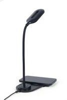 Gembird TA-WPC10-LED-01-MX Desk lamp with wireless charger 10w black kép