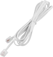 Gembird TC6P4C-3M Rj11 m/m adatkábel 3m 6p4c fehér kép
