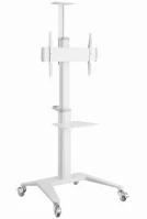 Gembird TVS-70T-02-W Aluminum tv floor stand with caster wheels 37