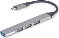 Gembird UHB-CM-U3P1U2P3-03 4-portos usb-c - usb 3.0 hub szürke kép