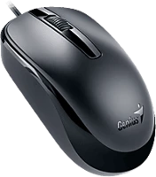 Genius 1180745 Dx-120 usb optikai egér, fekete kép