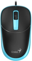Genius 31010033405 Dx-123 wired mouse black/blue kép