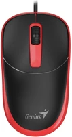 Genius 31010033406 Dx-123 wired mouse black/red kép