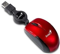 Genius 31010100103 Microtraveler usb egér - piros kép
