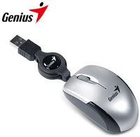 Genius 31010125102 Micro traveler v2 vezetékes optikai notebook egér - ezüst kép