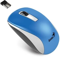 Genius 31030018400 Nx-7010 blueeye vezeték nélküli metálkék-fehér egér kép