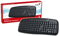 Genius KB-M225 Billentyűzet - kb-m225 (vezetékes, usb, cseppálló, fekete) kép