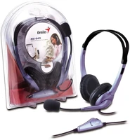 Genius 31710156101 Hs-04s headset purple/black kép