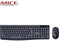 Genius 6920919256340 Imice an-100 vezeték nélküli magyar billentyűzet + egér fekete kép