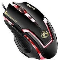 Genius A9, 3200DPI, USB, FEKETE Gaming mouse black/red kép