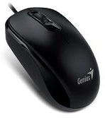 Genius COR_GEEDX120BK Egér, vezetékes, optikai, normál méret, usb,  