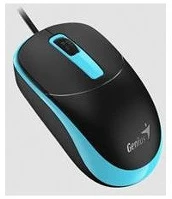 Genius DX_123_USB_BLACK_BLUE Vezetékes egér optikai dx-123, usb, 1000dpi, fekete/kék kép