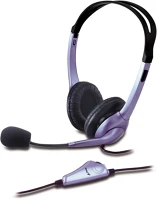 Genius HS-04S DUAL-JACK Hs-04s dual-jack mikrofonos pc fekete headset kép
